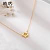 Collar de estrella de cinco puntas de plata Hee goo D0141 S925 temperamento femenino personalidad moda diamante estrella cadena clavícula