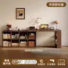 Escritorio de Esquina con Estantería y Librería Integradas, Escritorio para Estudio en Casa y Oficina, Mesita de Noche Semicerrada, Escritorio para Computadora de Dormitorio