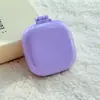 Pente Fofo Colorido de Almofada de Ar, Mini Pente Massageador Portátil, Espelho Dobrável Transfronteiriço, Pente de Cabeleireiro, Conjunto Descartável