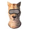 Chapéu Engraçado Transfronteiriço Verão Seda Gelo Proteção Solar Personalizado Animal Nicho Halloween Chapéu Masculino e Feminino Máscara de Ciclismo Respirável