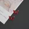 Accesorios Transfronterizos Europeos y Americanos Colgante de Mariposa con Cristales de Circonita Micropavimentados Pulsera Pendientes Material para Joyería DIY Venta al por Mayor