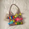 Bolso de moda tendencia 2026 otoño nuevo estilo casual ocio para ir al trabajo bolso de hombro tejido "Muchos Peces" bolsa tote