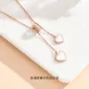 Collar Pequeño de Cintura de Plata Pura Cadena para Clavícula de Mujer Colgante de Corazón de Lujo Estilo Ins Joyería Regalo de Cumpleaños para Novia