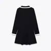 Vestido Feminino Curto Macio Elegante Estilo Europeu e Americano Transfronteiriço Z Moda Nova 2025 Atacado Amazon 0264403