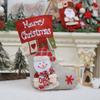 Decorações de Natal desenho animado grande tridimensional tecido decoração meias de Natal boneca criativa saco de doces janela vestido
