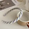 Faixa de Cabelo de Tecido Xadrez com Bolinhas, Antiderrapante, de Aba Larga, com Sensação de Luxo Leve e de Alta Qualidade, Faz o Rosto Parecer Menor, Adequada para Meninas Adultas, Faixa de Cabelo com Coroa Alta