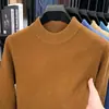 580g Cuello Alto para Hombre Otoño e Invierno Engrosado Talla Grande Prendas de Punto para Hombre Capa Base Cálida Ropa para Hombre