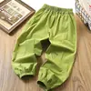 Pantalones de Secado Rápido para Niños 2026 Verano Delgados Pantalones para Niños de Moda Pantalones Deportivos de Alta Elasticidad Pantalones Jogger Anti-Mosquitos
