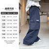 Calça Cargo Yojia para Meninas Outono 2025 Nova Estilosa Versátil Casual para Meninas Pequenas Calças Infantis Primavera e Outono