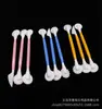 3 Piezas grupo de tallado de fondant cuchillo de tallar flor de azúcar bolígrafo de plástico encaje para pastel cuchillo rodillo herramienta de decoración para hornear