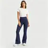 Calça Yoga Bolsos Workwear Amazon Transfronteiriça Calça Flare Feminina Levanta Bumbum Esportiva Justa Calça Fitness Yoga Micro Flare