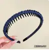 Faixa de Cabelo Plissada de Tecido Liso Colorido para Mulheres, Dentes Finos Antiderrapante, Não Aperta a Cabeça, Para o Dia a Dia, Acessório de Cabelo para Prender a Franja
