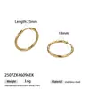 Taina Europeos y Americanos Lujo Ligero Lineales Acero Inoxidable Brazaletes para Oreja Acero de Titanio Pendientes de Moda Transfronterizos Populares Joyería al por Mayor