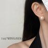 Pendientes de Perla de Vidrio Retro Franceses Vintage de Alta Calidad Lujo Accesible Pendientes de Gama Alta Pendientes Elegantes de Lujo Accesible para Mujer