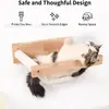 Hamaca de gato de madera para pared transfronteriza, juguete de escalada para gatos de pared DIY, plataforma de salto para gatos, cama de lona para gatos