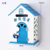 Muebles para el Hogar Estilo Pastoral Buzón de Guardería Buzón de Mensajes Buzón de Madera Buzón de Sugerencias Decoraciones de Casitas de Madera Pequeñas