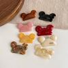 Pinza para el pelo pequeña linda de orejas de Mickey japonesa y coreana clip lateral de acetato estándar de oro clip para flequillo clip de pico de pato pelo suelto