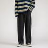 Pantalones vaqueros de pierna ancha estilo Hong Kong para hombre, pantalones largos coreanos de moda, casuales, rectos, sueltos, para adolescentes.