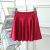 Saia Plissada de Tênis Esportivo Feminina Falsa de Duas Peças Cintura Alta Saia Guarda-chuva Shorts Antirreflexo Corrida Fitness Secagem Rápida Saia de Yoga