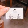 2024 Nuevos Exquisitos Pendientes Pequeños de Copo de Nieve Versátiles Estilo Coreano Distintivos Pendientes de Moda Versátiles para Mujer Joyería