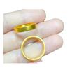 Anillo plano vietnamita de oro arena, liso y esmerilado para hombres y mujeres, cerrado, sólido, método antiguo, herencia, anillo de dedo, anillo al por mayor