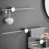 Toallero de Acero Inoxidable 304 Sin Taladro Barra Recta para Toallas de Baño Barra Colgante para Toallas de Baño de Gama Alta