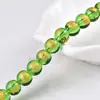 Tira de Cinco Caminos de Riqueza de Vidrio Semi-Terminada Esmaltada Roja, Amarilla, Blanca, Verde, Negra Tira de Cuentas Sueltas 8-14 mm para Fortuna, Prosperidad, Longevidad, Felicidad y Riqueza
