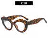 Moda Europea y Americana Nuevas Gafas de Sol Ojo de Gato, Elegantes y Versátiles de Moda Exageradas para Mujer, Protección UV, Gafas Estilo Ins