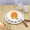 Posavasos de Hilo de Algodón Estampado Estilo Europeo Personalizado Aislante Térmico Posavasos Ins Alfombrilla de Mesa Restaurante Antideslizante Decoración Fresca Mantel Individual