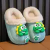 Pantuflas de Algodón para Niños y Niñas, Invierno Engrosadas de Felpa Cálidas Impermeables Bebé Hogar Pantuflas de Algodón de Punta Cerrada, Dropshipping