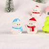 Novo Papai Noel Fofo Boneco de Neve Micro Paisagem DIY Decoração de Bonsai Enfeites de Neve Leão-marinho Enfeites de Natal