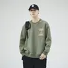 Sudadera Nueva de Patchwork con Bolsillo para Hombre Otoño/Invierno 2026 Estilo High Street Americano Holgada Cómoda Versátil Casual Manga Larga