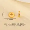 Contas Espaçadoras Lisas de Prata 925 Banhada a Ouro com Corte Reto Contas Espaçadoras em Formato de Pílula para Fazer Joias Acessórios DIY