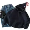 Suéter Unisex Infantil Otoño/Invierno 2026, Tejido de Punto con Capucha de Color Sólido, Suéter Lindo, Envío Directo Transfronterizo