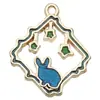 Accesorios para Joyería DIY, Colgantes Pequeños de Aleación Esmaltada, Colgantes de Anime Serie Alicia, Colgantes para Pulsera y Collar