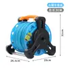 Set de coche con enrollador de manguera de agua de 30 m, carrete manual de manguera de agua, manguera industrial de alta presión, enrollador de manguera para lavado y limpieza