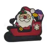 Amuletos para zapatos de muñeco de nieve navideño, Accesorios para zapatos tipo zueco de regalo de Navidad, Decoración de goma blanda de PVC Accesorios para DIY, Transfronterizo
