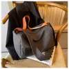 Nueva Bolso Cruzado de Lona de Gran Capacidad a la Moda, Bolso Almohada Tostada, Bolso Tote de Hombro Único de Gama Alta para el Trabajo, Bolso de Viaje