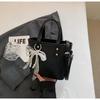 Bolso de Mano de Patchwork Moda Nuevo Estilo Cubo para Mujer, Bolso Cruzado Simple Retro de Nicho, Bolso de Hombro de Moda