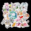 50 hojas de pegatinas de grafiti de conejo de Byunnie Boo, pegatinas impermeables para maletas, portátiles, teléfonos móviles y coches.