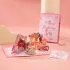 Nuevos Productos Transfronterizos Más Vendidos Seleccionados Cuidadosamente en Línea: Tarjetas de Cumpleaños 3D Pop-Up con Velas Musicales Iluminadas, Pastel 3D al por Mayor