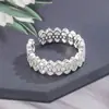 Anillo de Encaje de Amor Coreano Moda Femenina Nicho Anillo para el Dedo de Gama Alta Nueva Apertura 2025 Anillo Ajustable