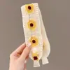 Faixa de Cabelo Bordada em Tricô com Fita Mágica, Patch para Franja, Ferramenta para Organizar o Cabelo, Faixa de Cabelo para Lavar o Rosto para Mulheres, Novo Acessório de Cabelo 2026