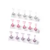 Set Base para Práctica de Manicura Cat-Eye Elevada Soporte para Uñas Pieza de Ajedrez Transparente Soporte de Exhibición de Polvo Transparente Herramienta de Manicura