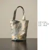 Miyuan Estilo Chino Nuevo Arte en Tela Hecho a Mano Tejido de Ensueño Mariposa Colorida Bolsa para Juego de Té - Bolsa de Almacenamiento para Una Tetera, Dos Tazas, Bolsa de Almacenamiento para Accesorios del Juego de Té