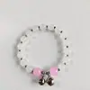 Pulsera Elástica de Cordón con Cuentas Vintage Estilo Chino Bohemio Pulsera Dulce de Niña con Cuentas de Cristal y Cascabeles Venta al por Mayor