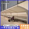 Cobertizo para coches con estructura de membrana exterior de fábrica, cobertizo para coches de nueva energía, cobertizo comunitario para coches de batería, marquesina con poste de carga, cobertizo para estacionamiento de bicicletas