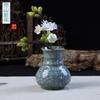 Longquan celadon vaso artesanal retro hydroponic vaso flor simples Mini pequena flor casa ornamentos de cerâmica