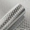 Adesivo de Parede de Folha de Alumínio Espessada à Prova de Óleo Autoadesivo à Prova de Fogo Resistente a Altas Temperaturas Cobertura de Papel de Parede à Prova d'Água e de Umidade para Armário Bancada Mesa Cobrir Imperfeições