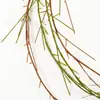 Alambre de Mimbre de Plástico Simulado de Malla de 2.4m Accesorios de Vid de Hoja de Arce y Eucalipto para Manualidades Navideñas DIY